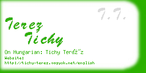 terez tichy business card